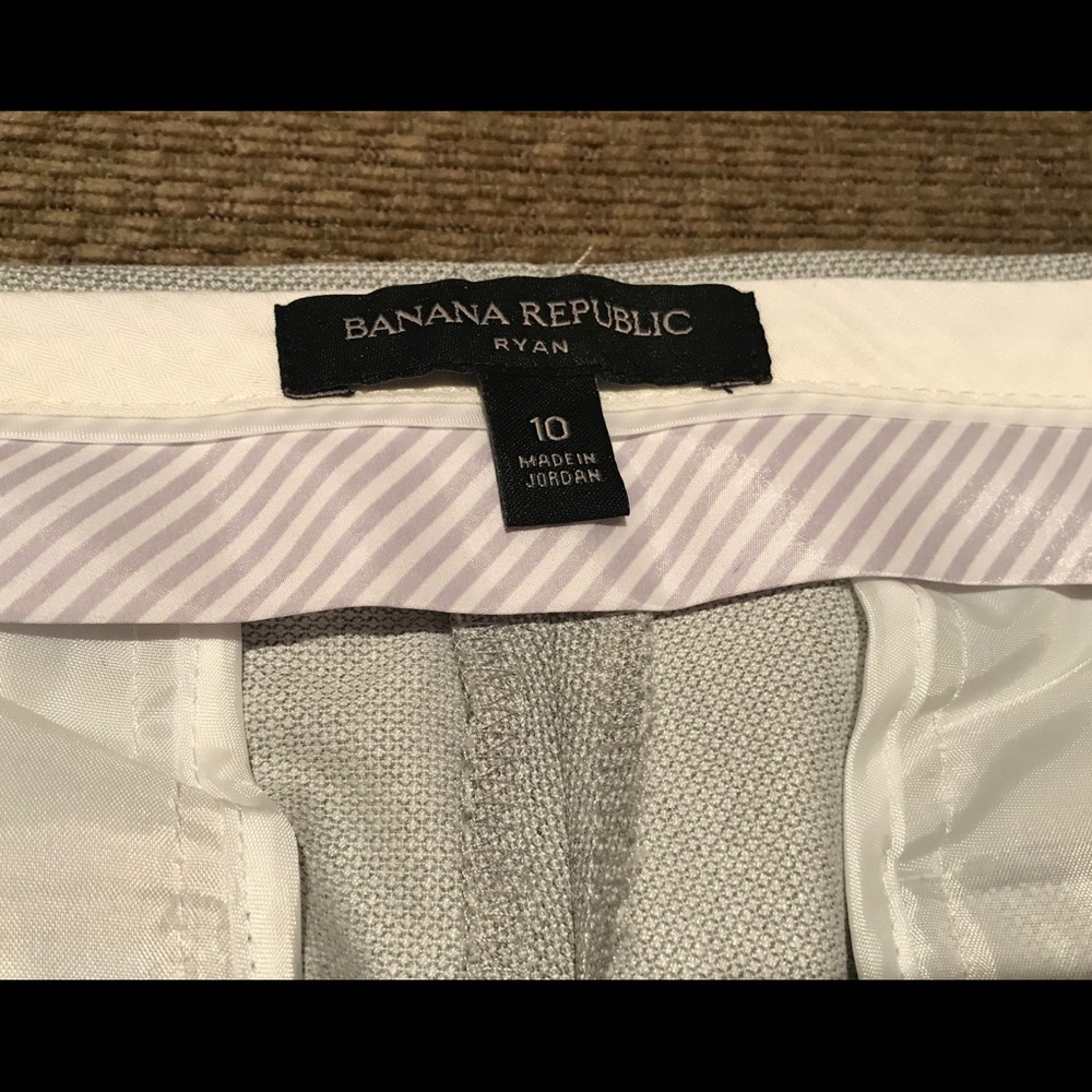 “Ryan” Banana Republic light gray work pants